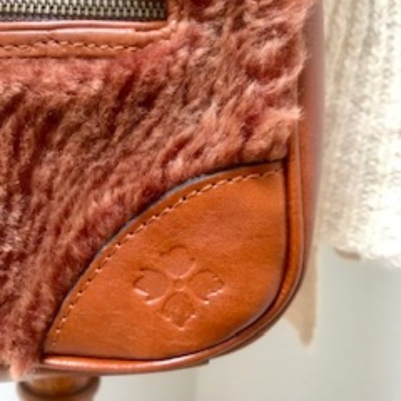Patricia Nash Paullo Sherpa Leather Crossbody Bag - Picture 8 of 13